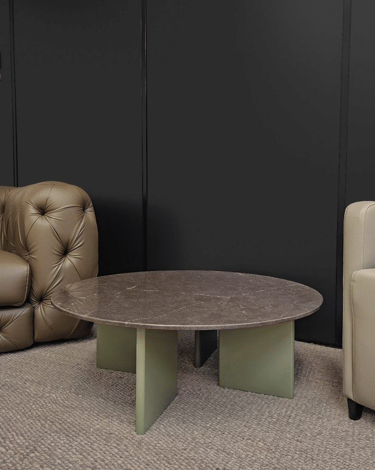 BRUNO SOFA mesa round marble